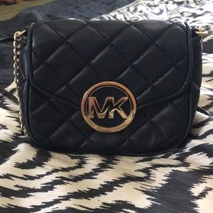 Michael Kors Black quilted crossbody